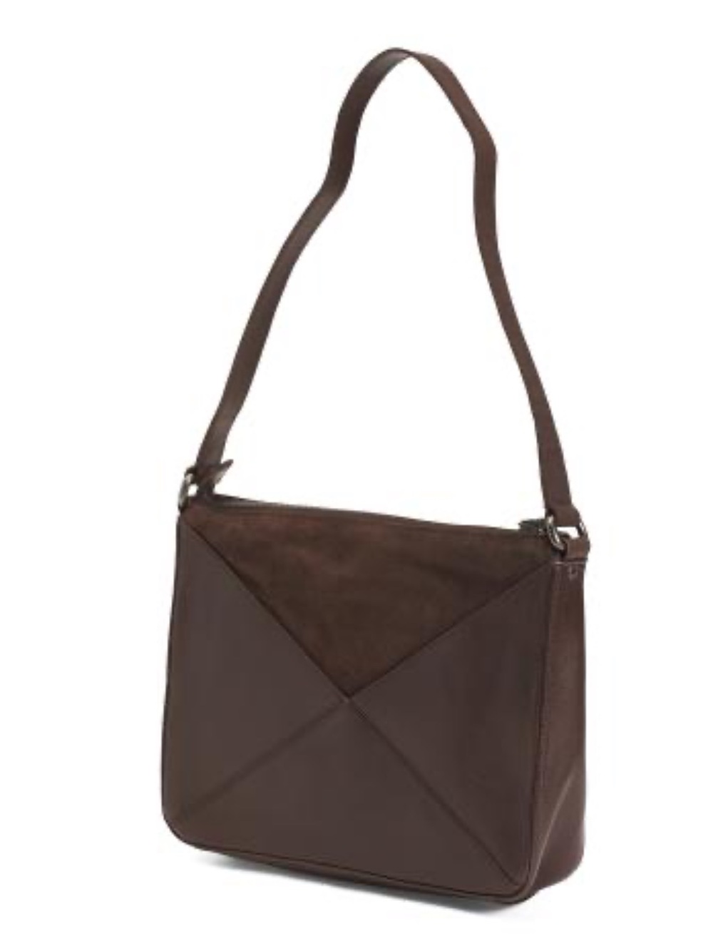 SPIKES & SPARROW leather puzzle cut shoulder bag